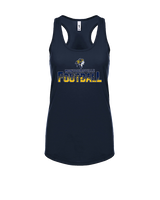 Montoursville HS Football Splatter - Womens Tank Top
