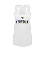 Montoursville HS Football Splatter - Womens Tank Top