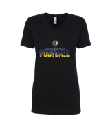 Montoursville HS Football Splatter - Womens Vneck