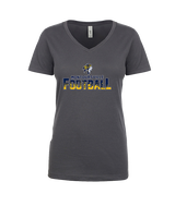 Montoursville HS Football Splatter - Womens Vneck