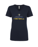 Montoursville HS Football Splatter - Womens Vneck