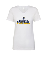 Montoursville HS Football Splatter - Womens Vneck