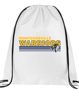 Montoursville HS Football Stripes - Drawstring Bag