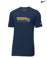 Montoursville HS Football Stripes - Mens Nike Cotton Poly Tee