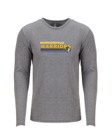 Montoursville HS Football Stripes - Tri-Blend Long Sleeve