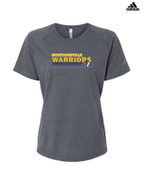 Montoursville HS Football Stripes - Womens Adidas Performance Shirt