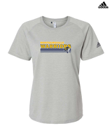 Montoursville HS Football Stripes - Womens Adidas Performance Shirt
