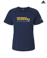 Montoursville HS Football Stripes - Womens Adidas Performance Shirt