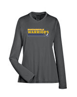 Montoursville HS Football Stripes - Womens Performance Longsleeve