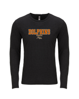 Mosley HS Tennis Block - Tri-Blend Long Sleeve