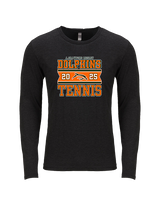 Mosley HS Tennis Stamp - Tri-Blend Long Sleeve