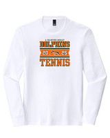 Mosley HS Tennis Stamp - Tri-Blend Long Sleeve