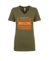 Mosley HS Tennis Stamp - Womens Vneck