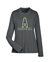 Mount Pleasant HS Girls Swim - Womens Performance Longsleeve