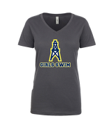 Mount Pleasant HS Girls Swim - Womens Vneck
