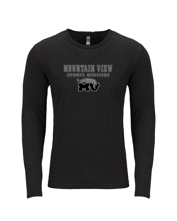 Mountain View HS Sports Medicine Block - Tri-Blend Long Sleeve