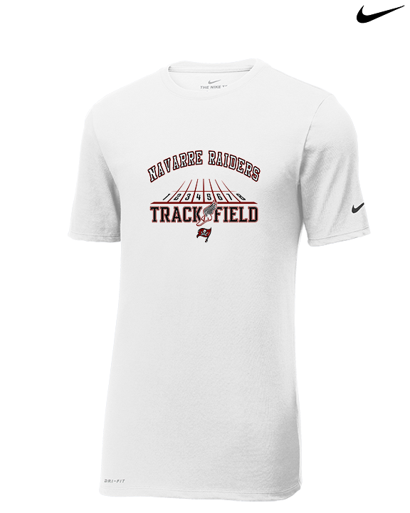 Navarre HS Track & Field Lanes - Mens Nike Cotton Poly Tee