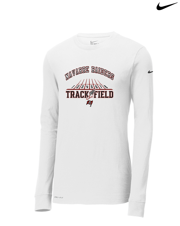 Navarre HS Track & Field Lanes - Mens Nike Longsleeve