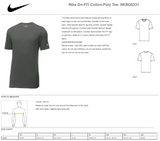 Clifton HS Lacrosse Lines - Mens Nike Cotton Poly Tee