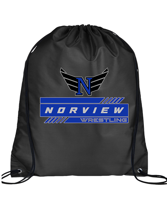 Norview HS Wrestling Logo - Drawstring Bag