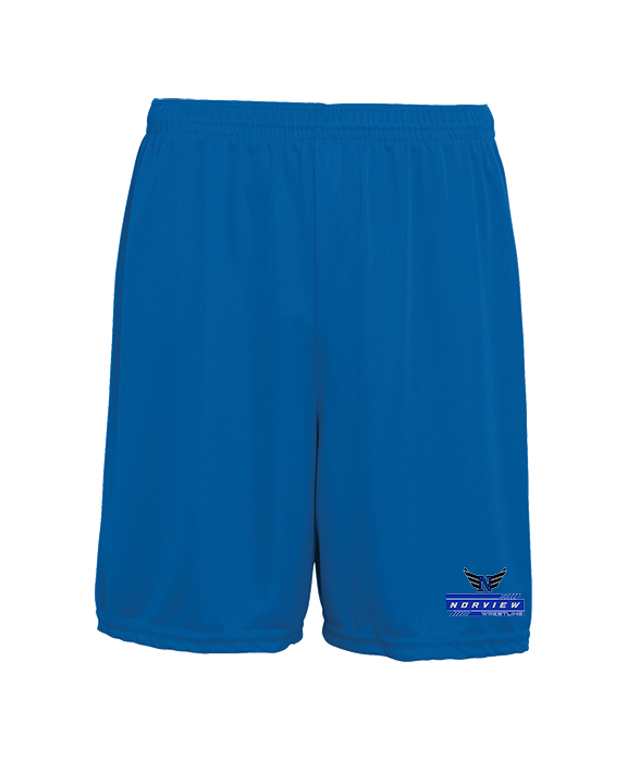 Norview HS Wrestling Logo - Mens 7inch Training Shorts