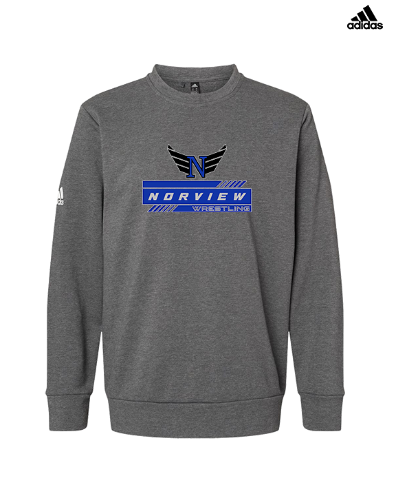 Norview HS Wrestling Logo - Mens Adidas Crewneck