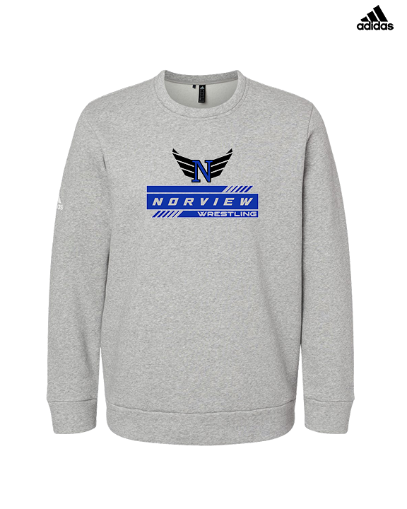 Norview HS Wrestling Logo - Mens Adidas Crewneck