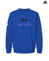 Norview HS Wrestling Logo - Mens Adidas Crewneck