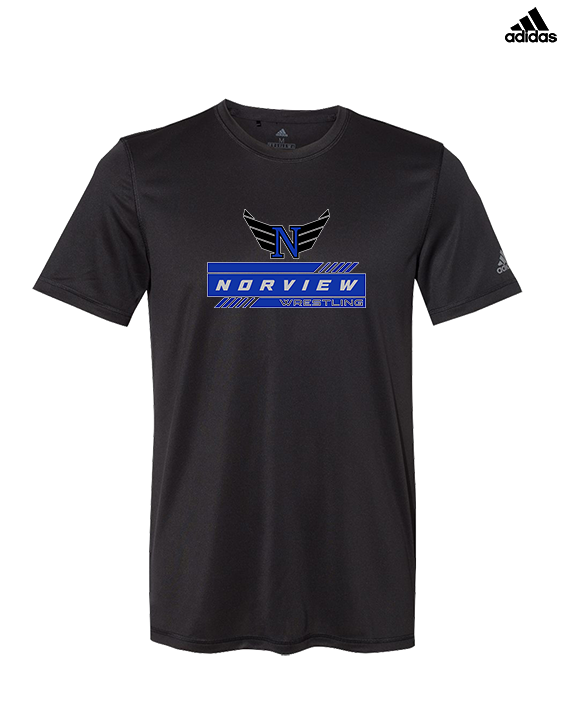 Norview HS Wrestling Logo - Mens Adidas Performance Shirt
