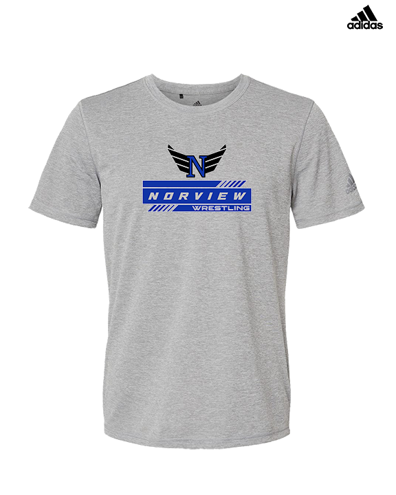 Norview HS Wrestling Logo - Mens Adidas Performance Shirt