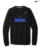 Norview HS Wrestling Logo - Mens Nike Crewneck