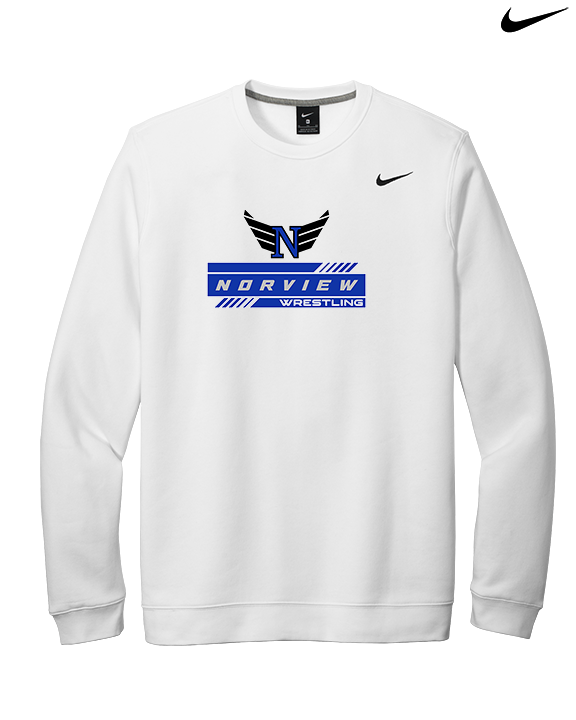 Norview HS Wrestling Logo - Mens Nike Crewneck
