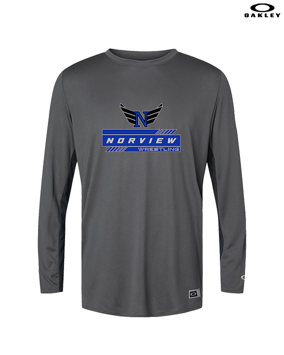 Norview HS Wrestling Logo - Mens Oakley Longsleeve