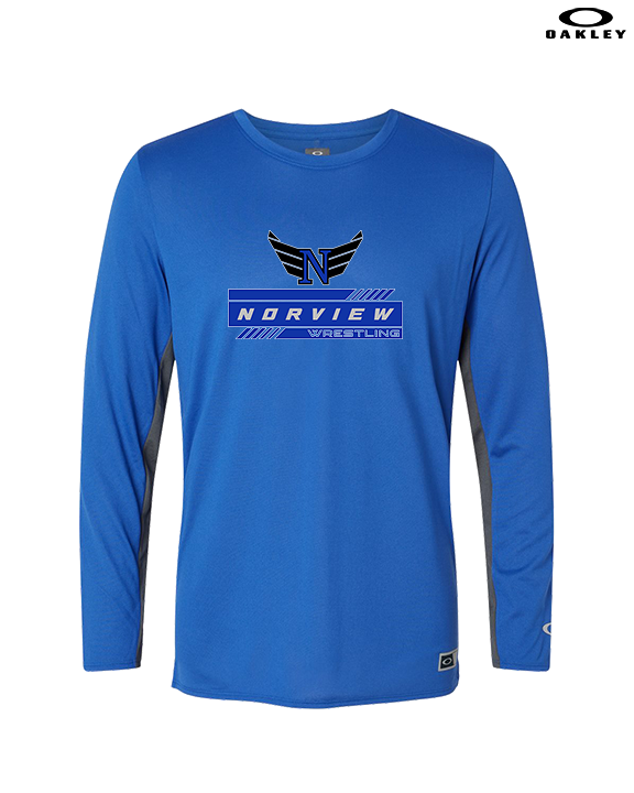 Norview HS Wrestling Logo - Mens Oakley Longsleeve
