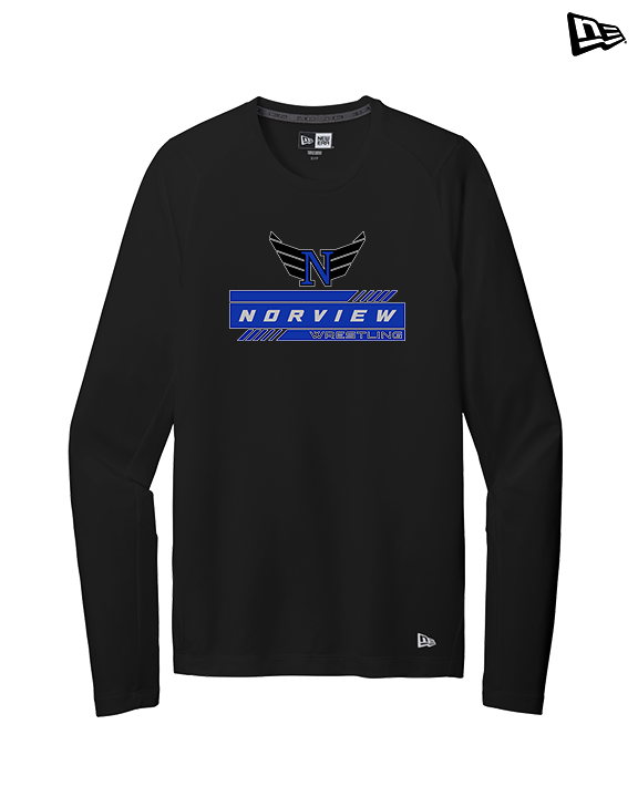 Norview HS Wrestling Logo - New Era Performance Long Sleeve