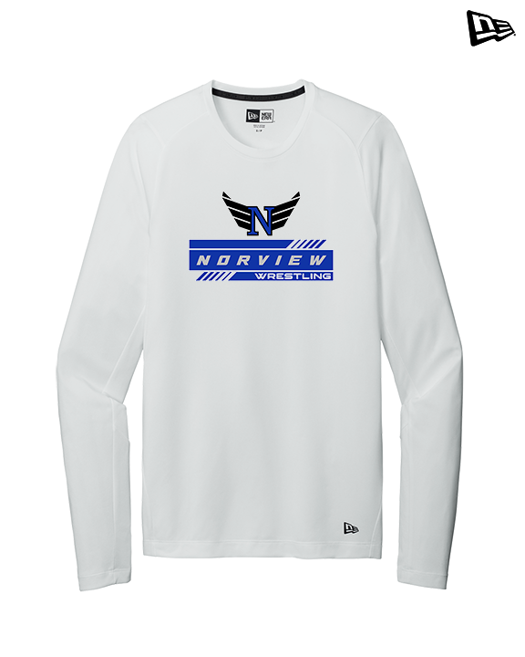 Norview HS Wrestling Logo - New Era Performance Long Sleeve