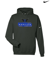 Norview HS Wrestling Logo - Nike Club Fleece Hoodie