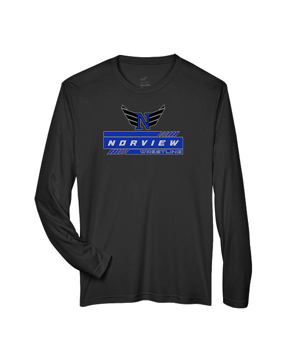 Norview HS Wrestling Logo - Performance Longsleeve