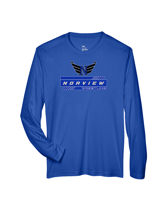 Norview HS Wrestling Logo - Performance Longsleeve