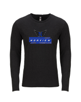 Norview HS Wrestling Logo - Tri-Blend Long Sleeve