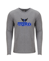 Norview HS Wrestling Logo - Tri-Blend Long Sleeve