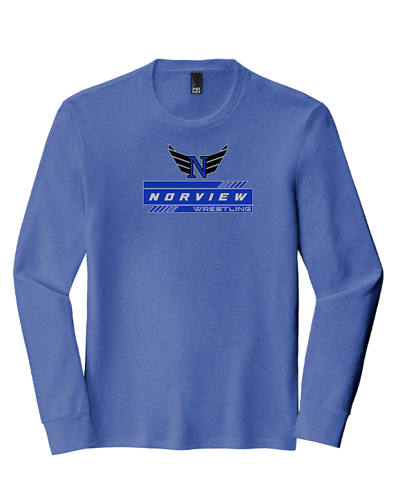 Norview HS Wrestling Logo - Tri-Blend Long Sleeve