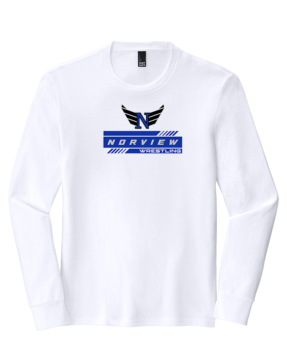 Norview HS Wrestling Logo - Tri-Blend Long Sleeve