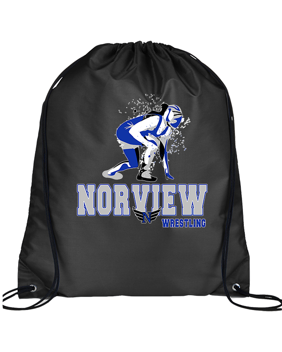 Norview HS Wrestling Wrestling - Drawstring Bag