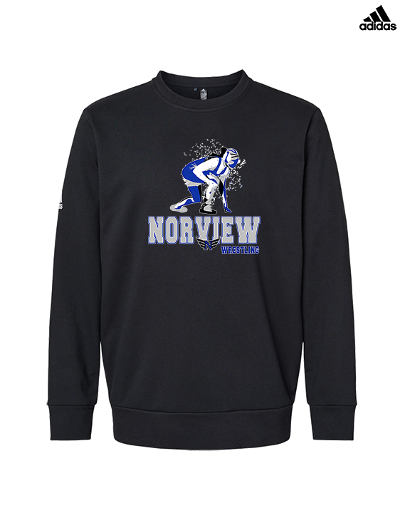 Norview HS Wrestling Wrestling - Mens Adidas Crewneck