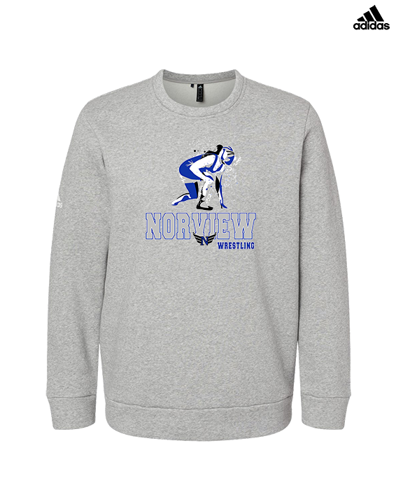 Norview HS Wrestling Wrestling - Mens Adidas Crewneck