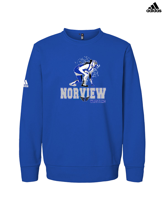 Norview HS Wrestling Wrestling - Mens Adidas Crewneck