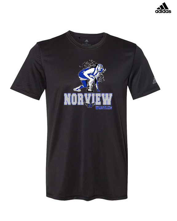 Norview HS Wrestling Wrestling - Mens Adidas Performance Shirt