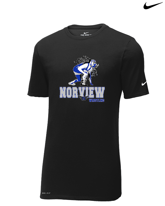 Norview HS Wrestling Wrestling - Mens Nike Cotton Poly Tee