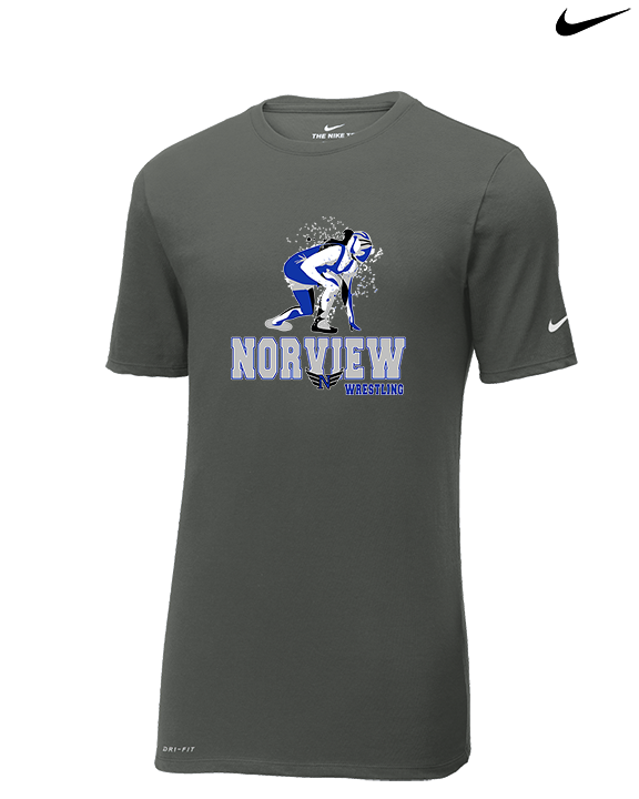 Norview HS Wrestling Wrestling - Mens Nike Cotton Poly Tee